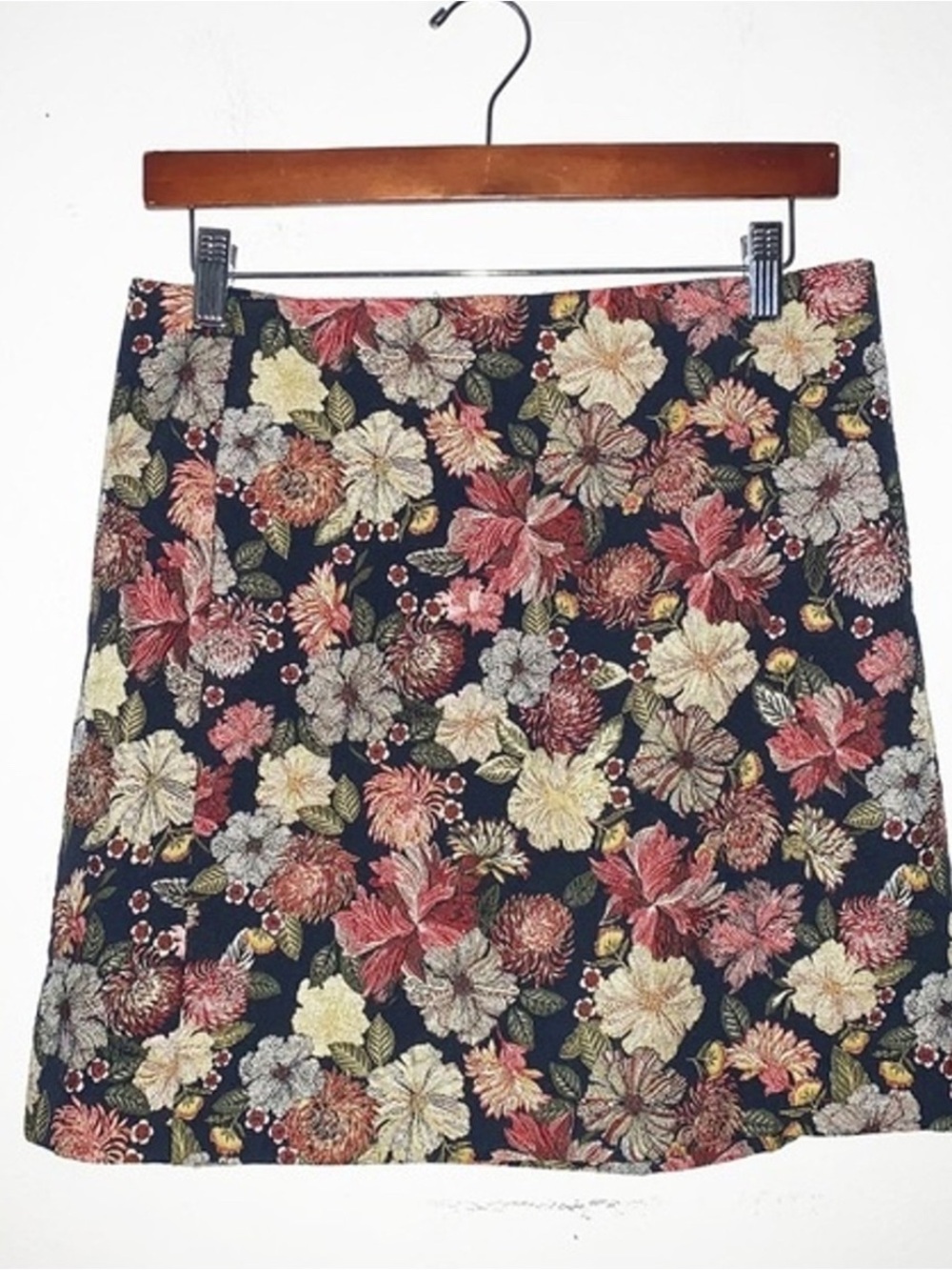 LOFT Floral Jacquard Mini Skirt 0P